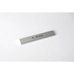 Briefkastenschild 105 x 18 mm silbrig für flächenbündiges Design
