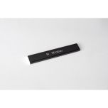 Briefkastenschild 105 x 18 mm schwarz für flächenbündiges Design