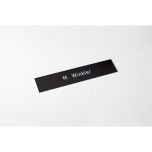Briefkastenschild 119 x 25 mm schwarz