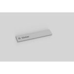 Briefkastenschild 109.5 x 21.3 mm silbrig zum Modell M40e
